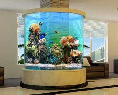 Preparation of Acrylic large single fish tank before use