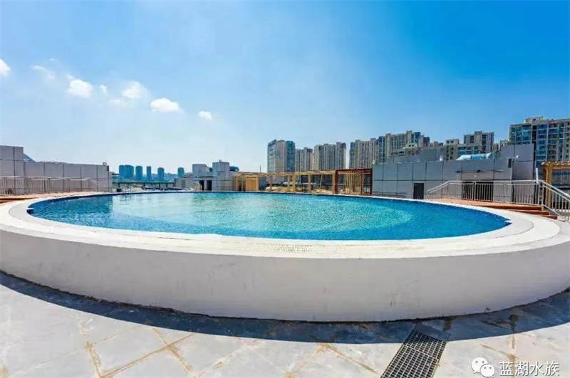 roof-top acrylic swimming pool